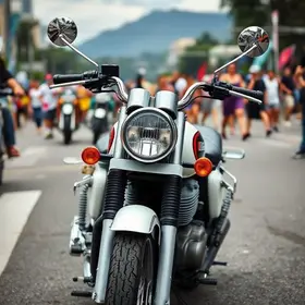 Royal Enfield Hunter 350 Brazil White