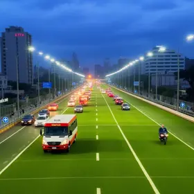esquema de trânsito e transporte
