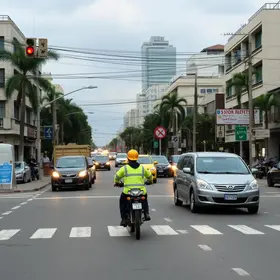 alterações no trânsito