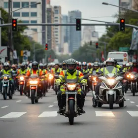operação de trânsito