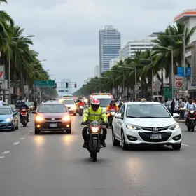 corrida trânsito vivo