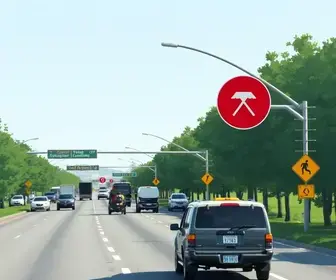 esquema de trânsito e transporte